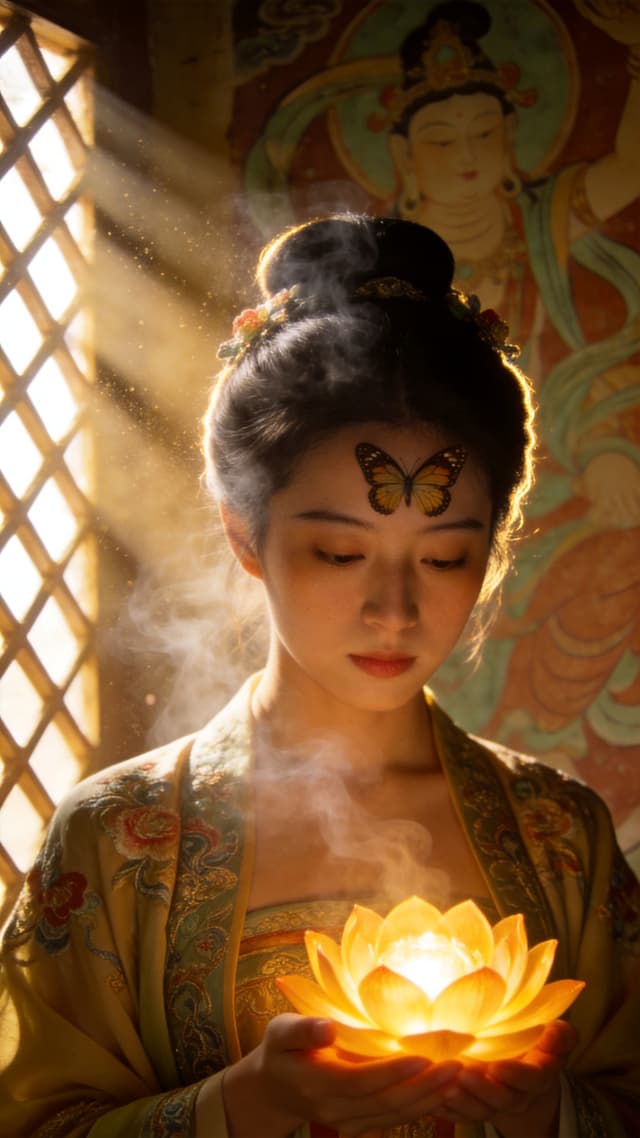 敦煌·莲灯
